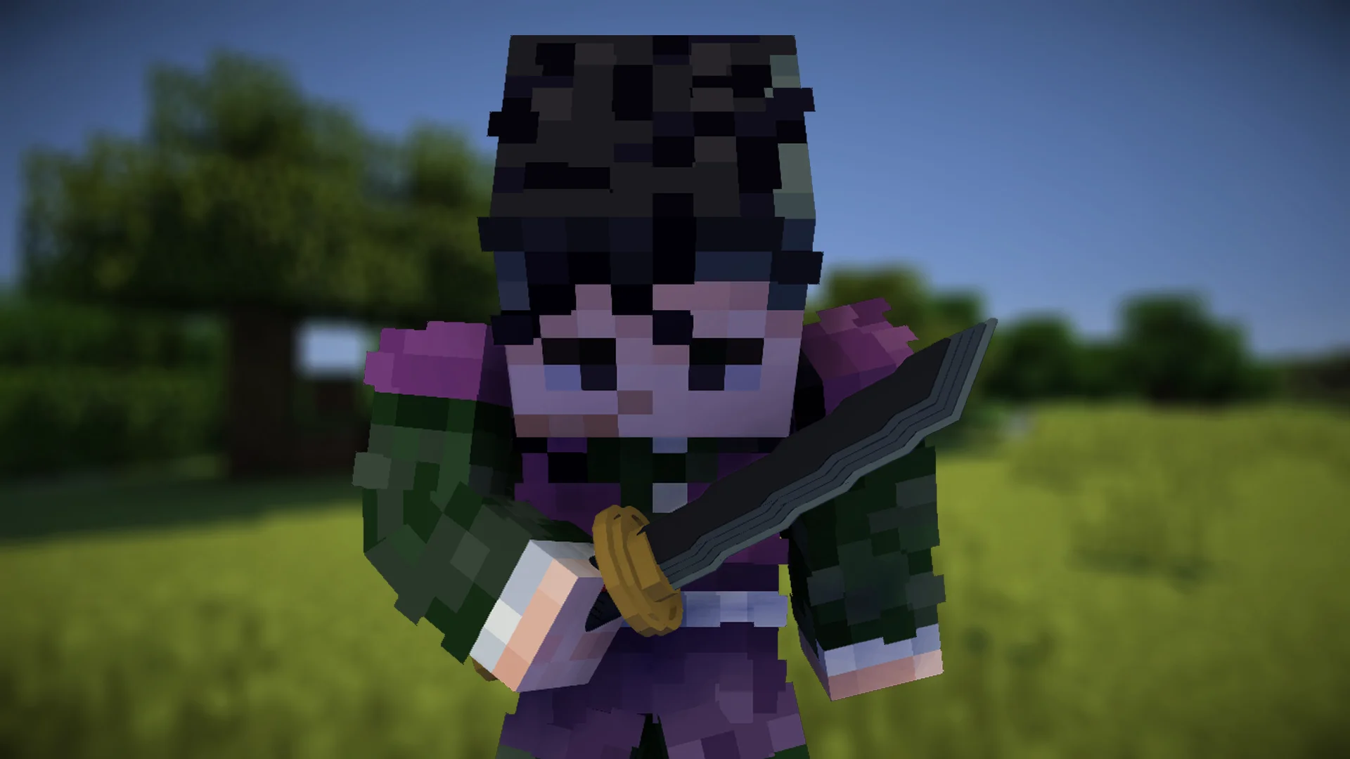 Genya wakizashi from Demon Slayer Resource Pack Preview