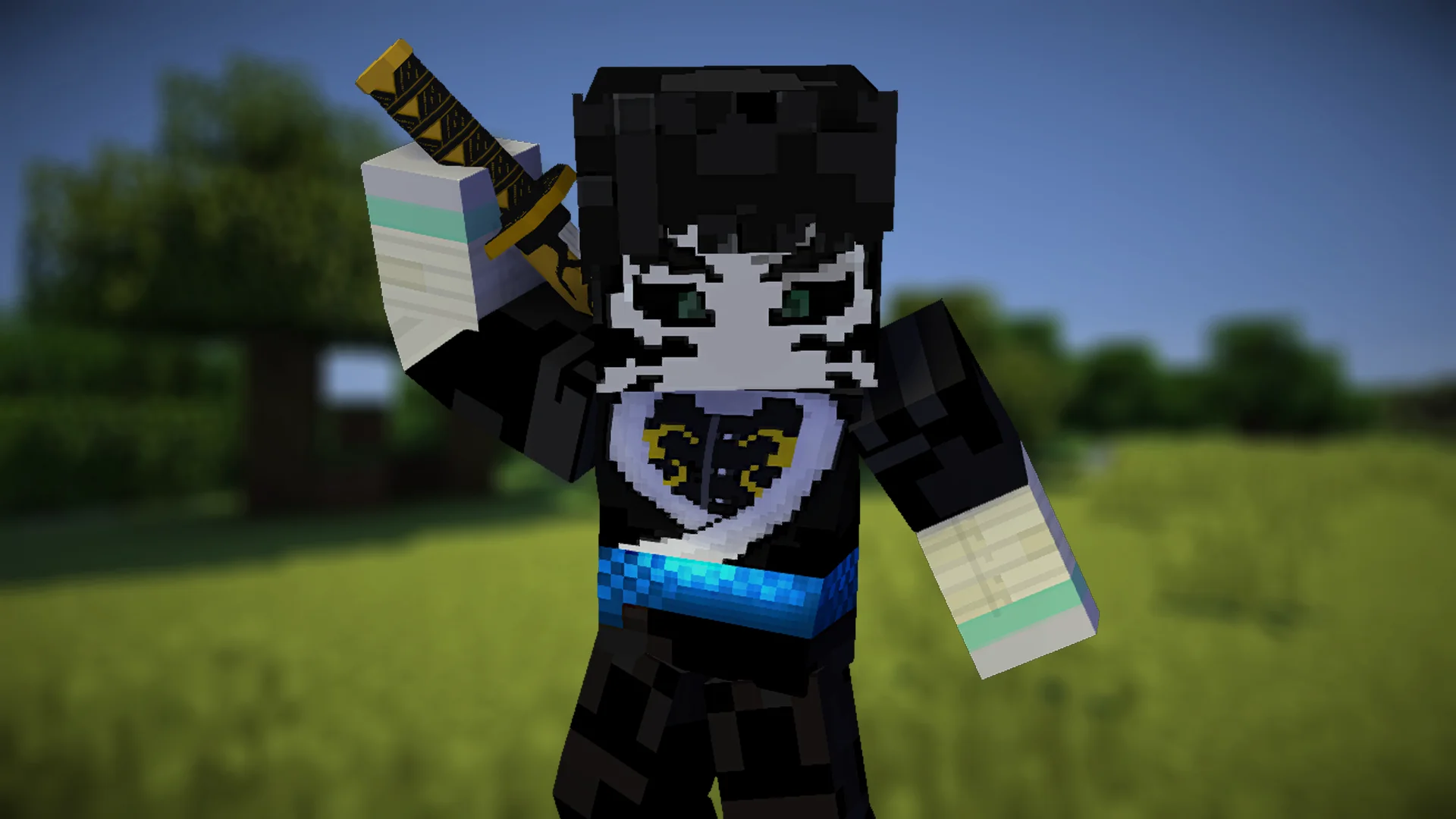 Kaigaku katana from Demon Slayer Resource Pack Preview