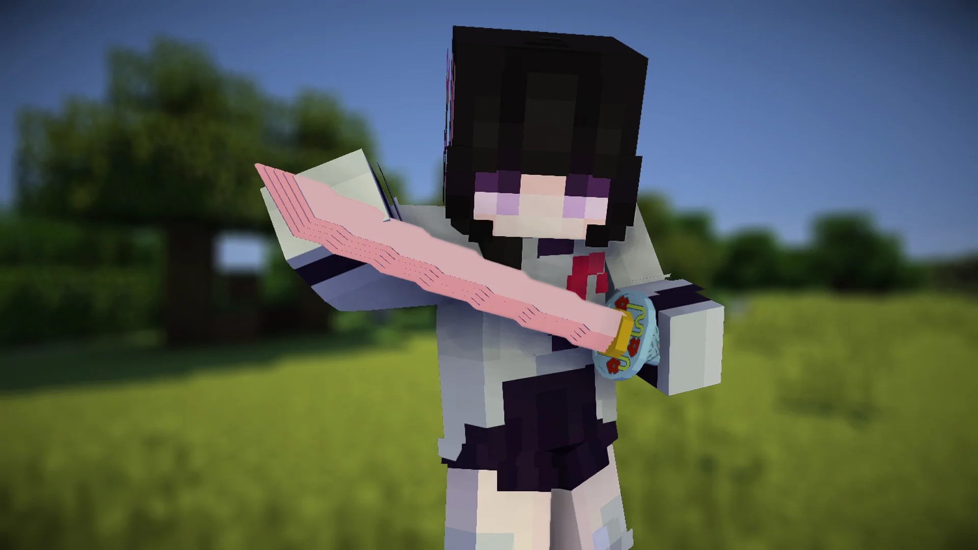 Kanao katana from Demon Slayer Resource Pack Preview