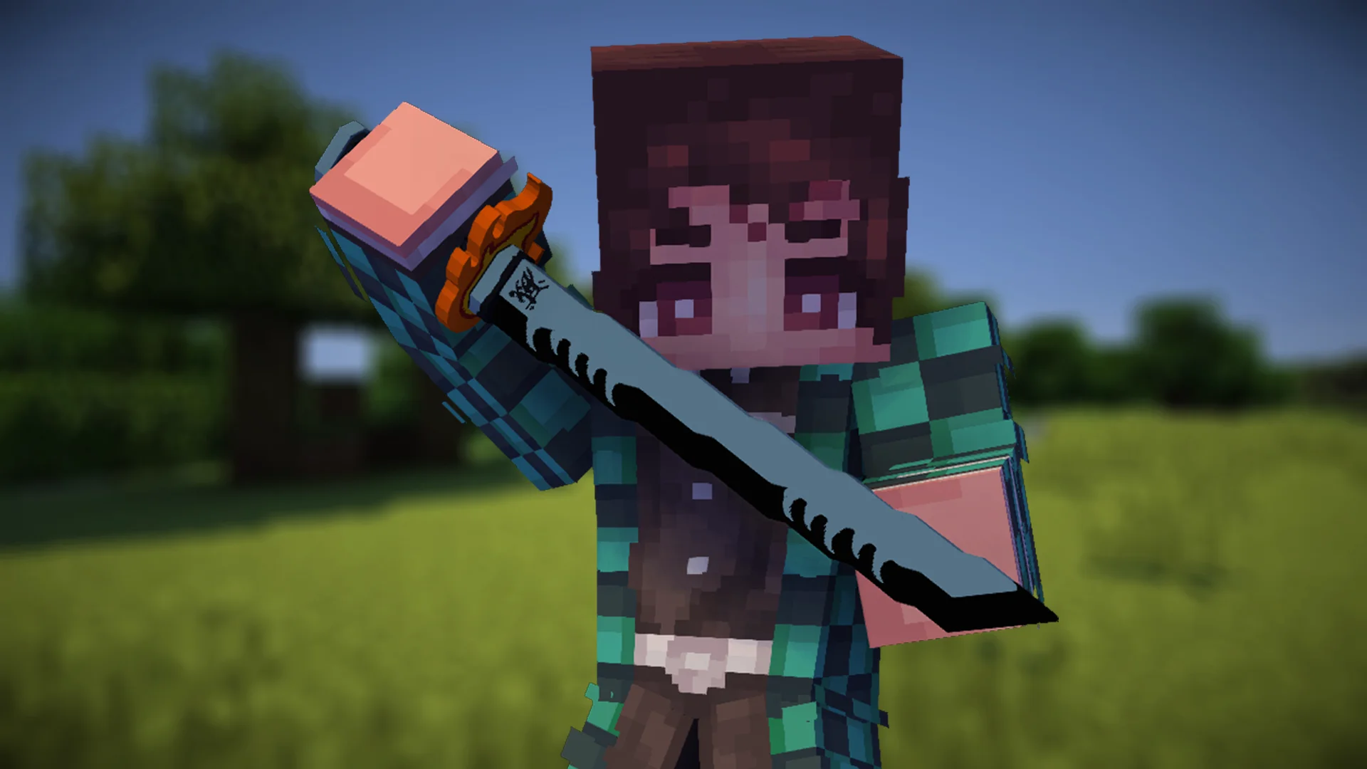 Tanjiro katana V.2 from Demon Slayer Resource Pack Preview